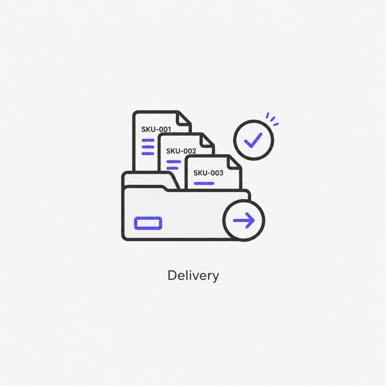 Receive organized, ready to publish files